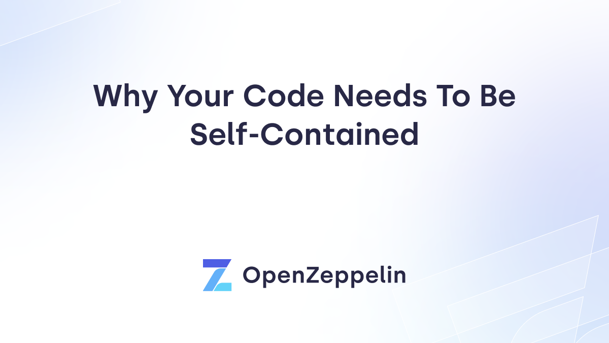 Why Your Code Needs To Be Self-Contained Featured Image